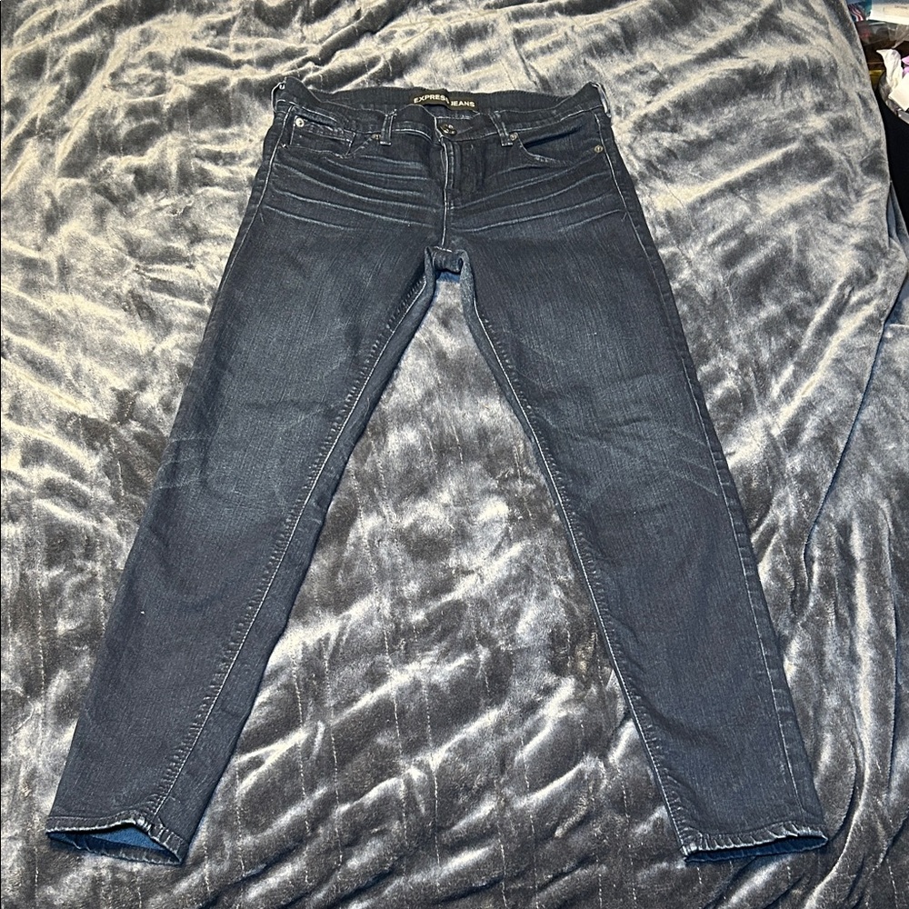 Express Dark Wash ankle leggings Mia mid rise Jeans - Women's size 2